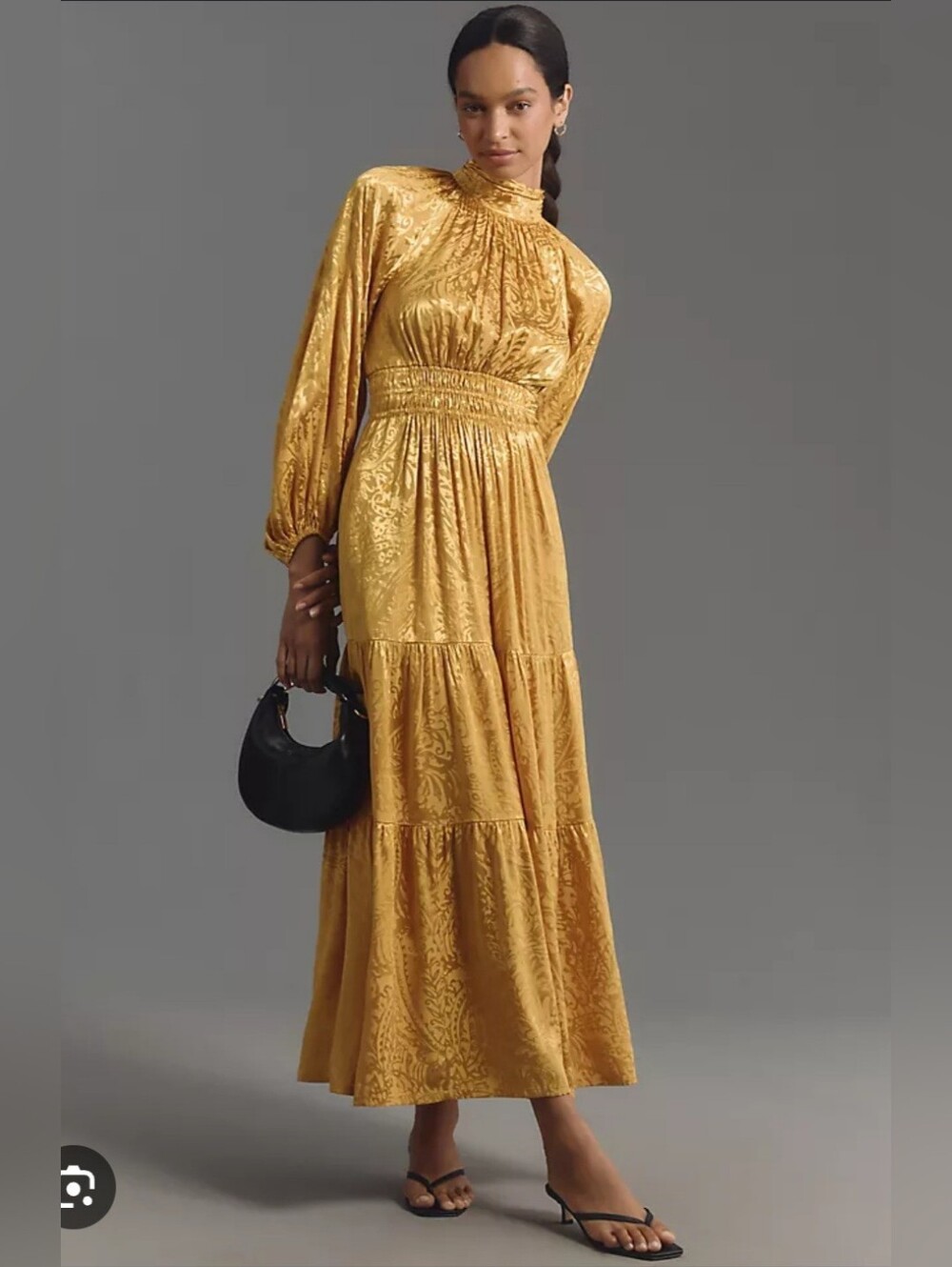 NWT Anthropologie Somerset Long Sleeve Maxi Dress